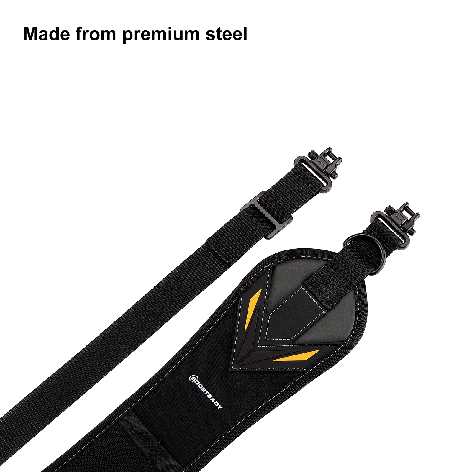 Black 2 Point Gun Sling with Skin Neoprene Fabric Backing Adjustable Length