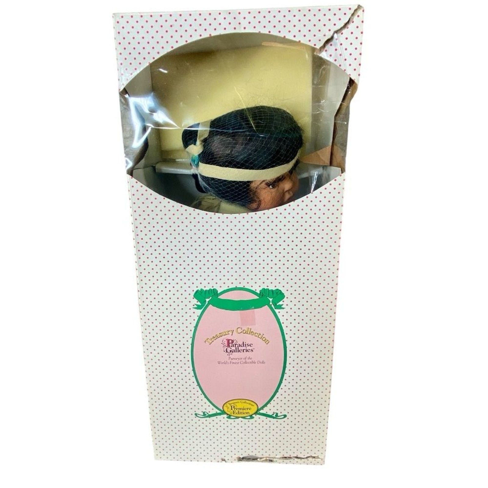 Paradise Galleries VTG Porcelain Doll Native American New In Box Joyful Dove