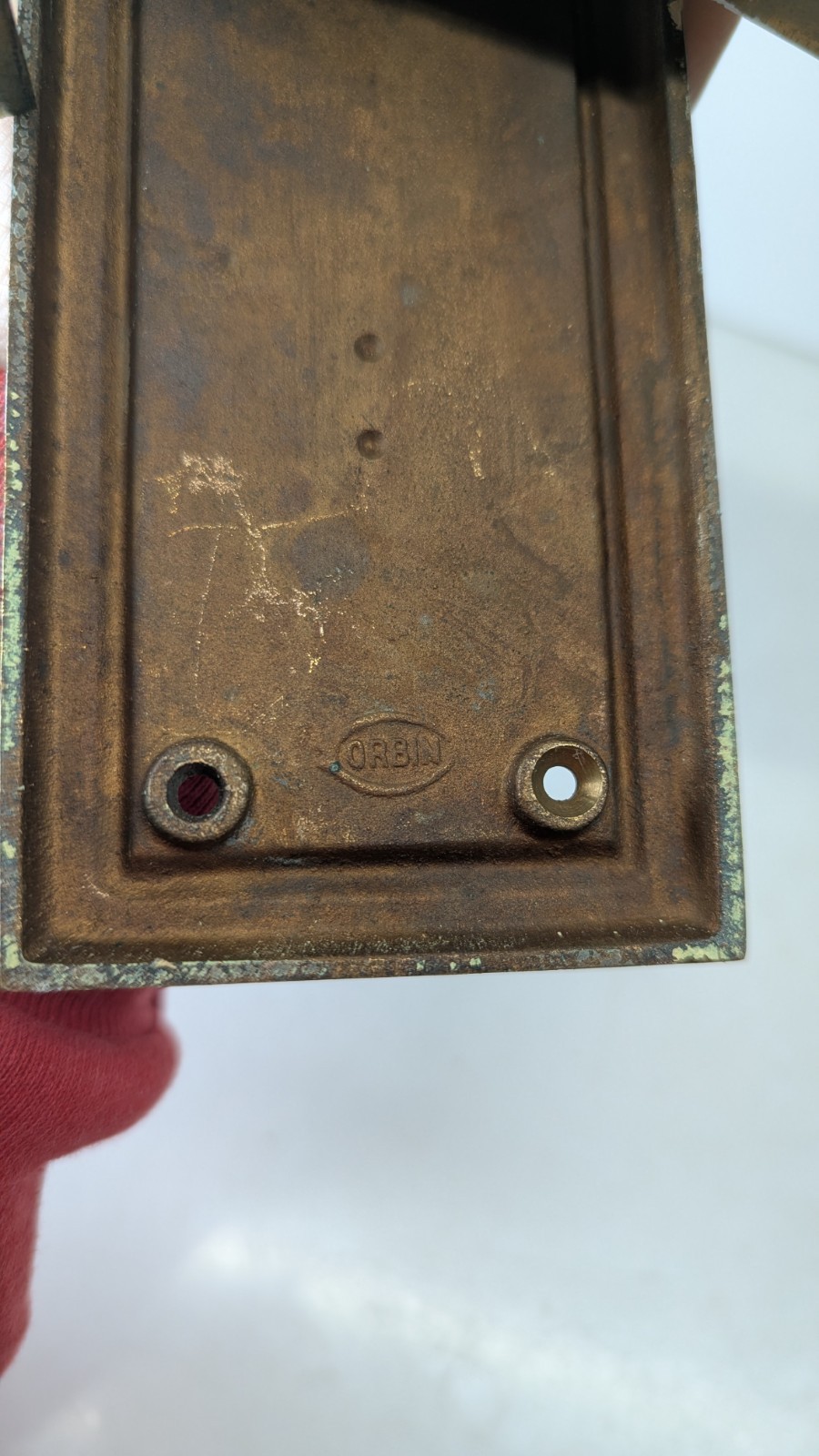 Heavy Brass 1920s Art Deco Corbin Set Door Knobs, Plates, Mortise MORE AVAILABLE