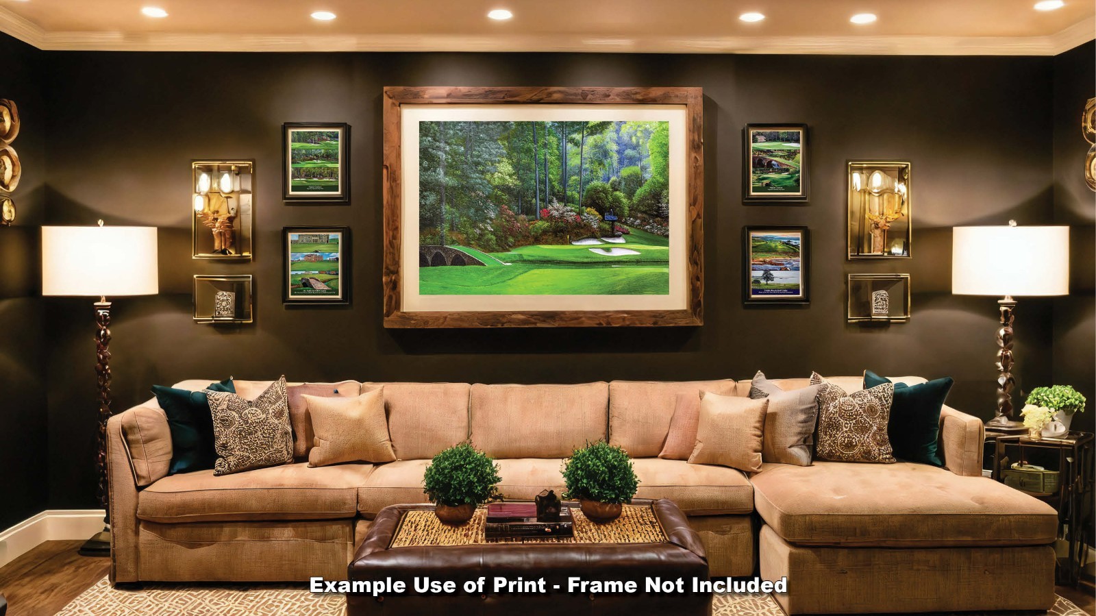 Augusta National Golf Hole 12 Golden Bell Masters Amen Corner PGA Art Print Ri4