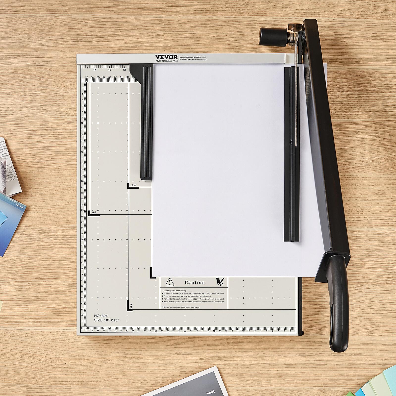 VEVOR Paper Cutter Guillotine Trimmer 18" 20 Sheets Cutting Capacity Metal Base