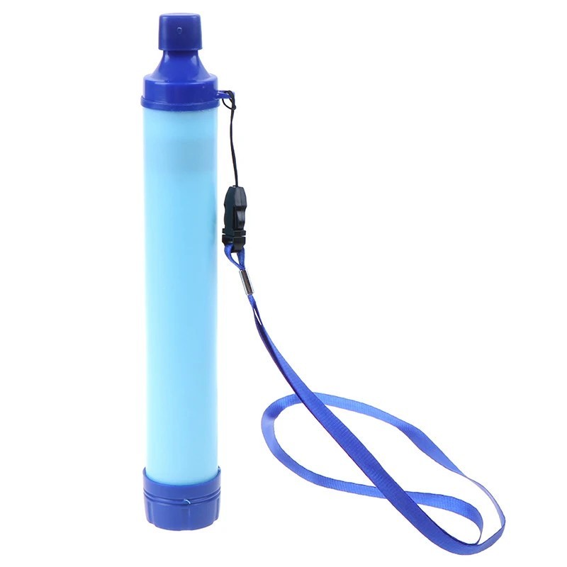 Portable Camping Hiking Emergency Life Survival Purifier Water Filter Straw Tool