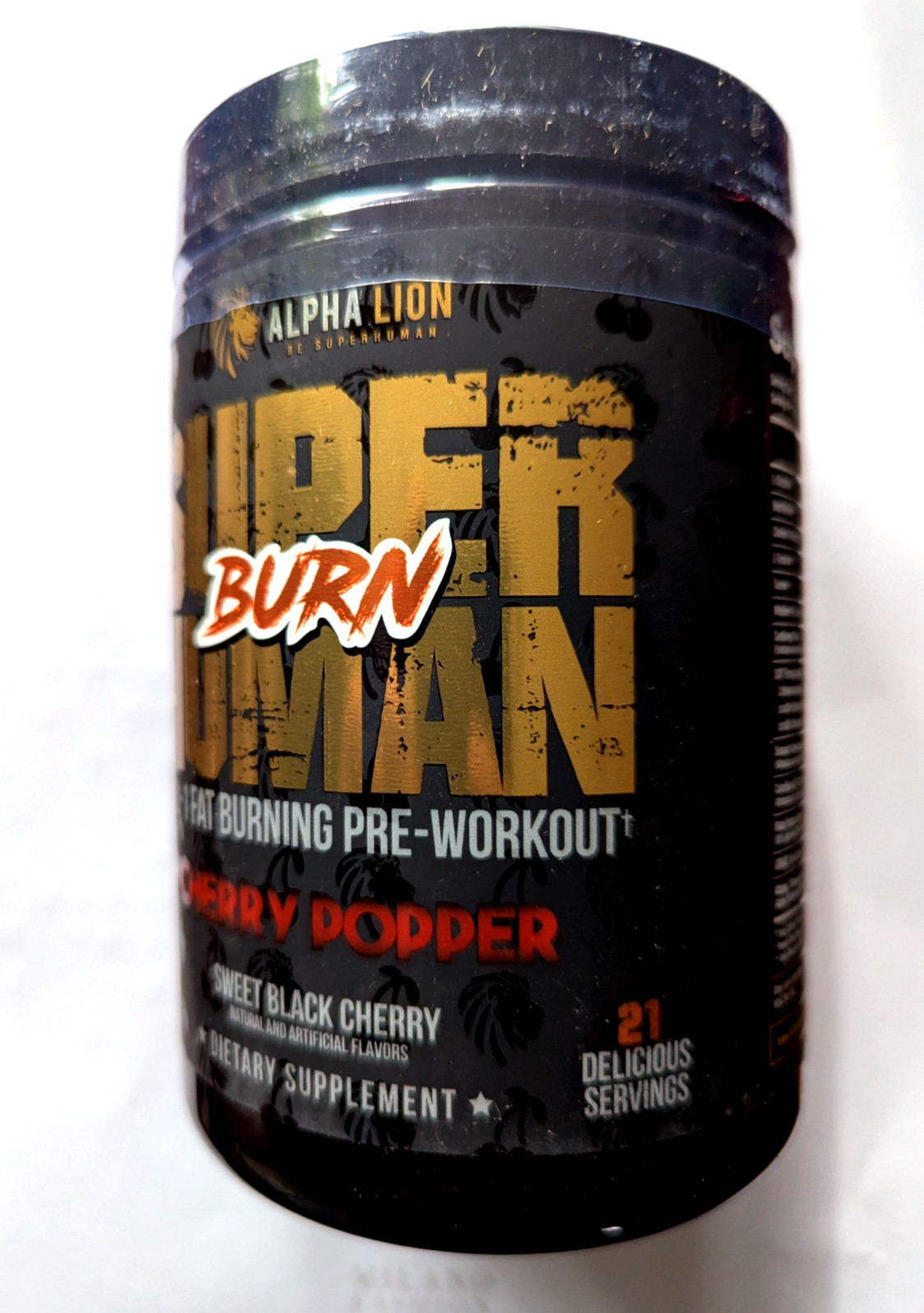 ALPHA LION SUPERHUMAN BURN. Pre-Workout Performance 21 Serving. Free Shipping
