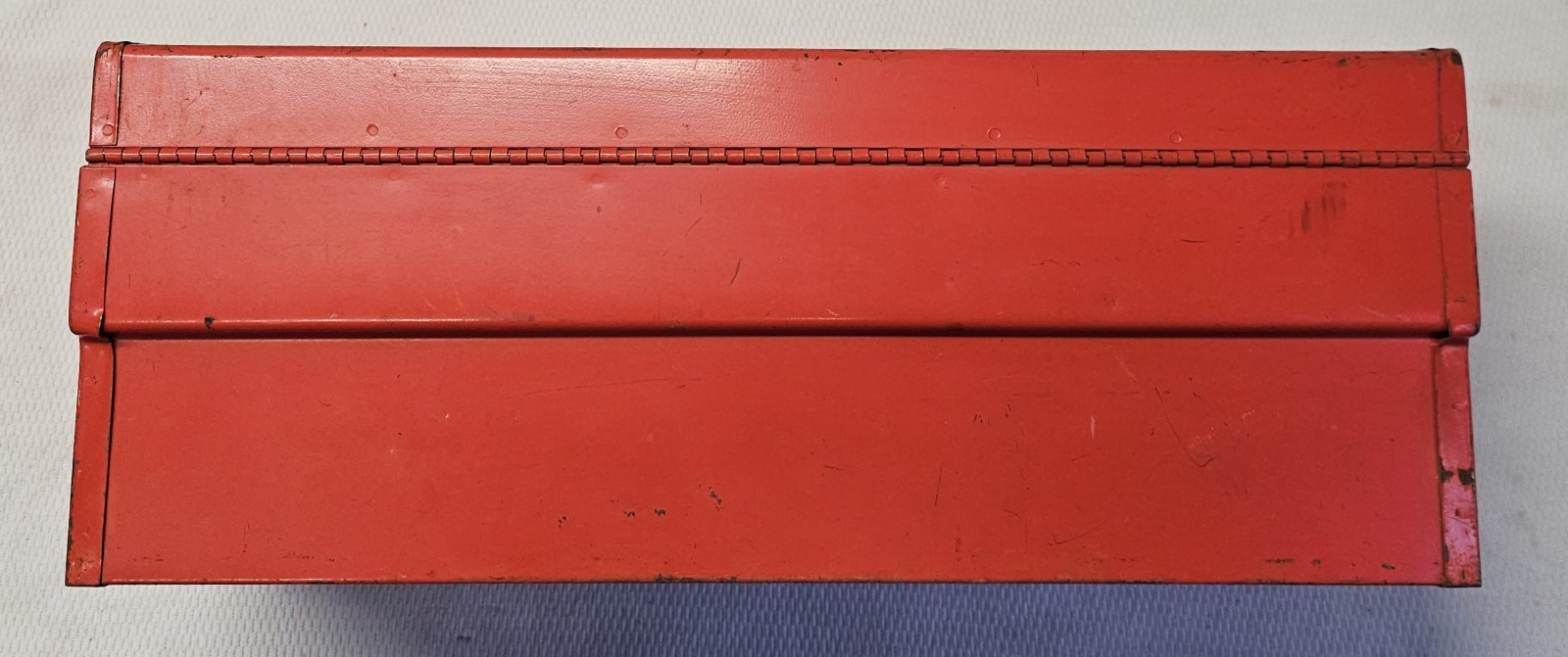 Vintage 1970's Mopar Dodge Scat Pack Bumblebee Red Toolbox NO Tray 7.5" × 20"
