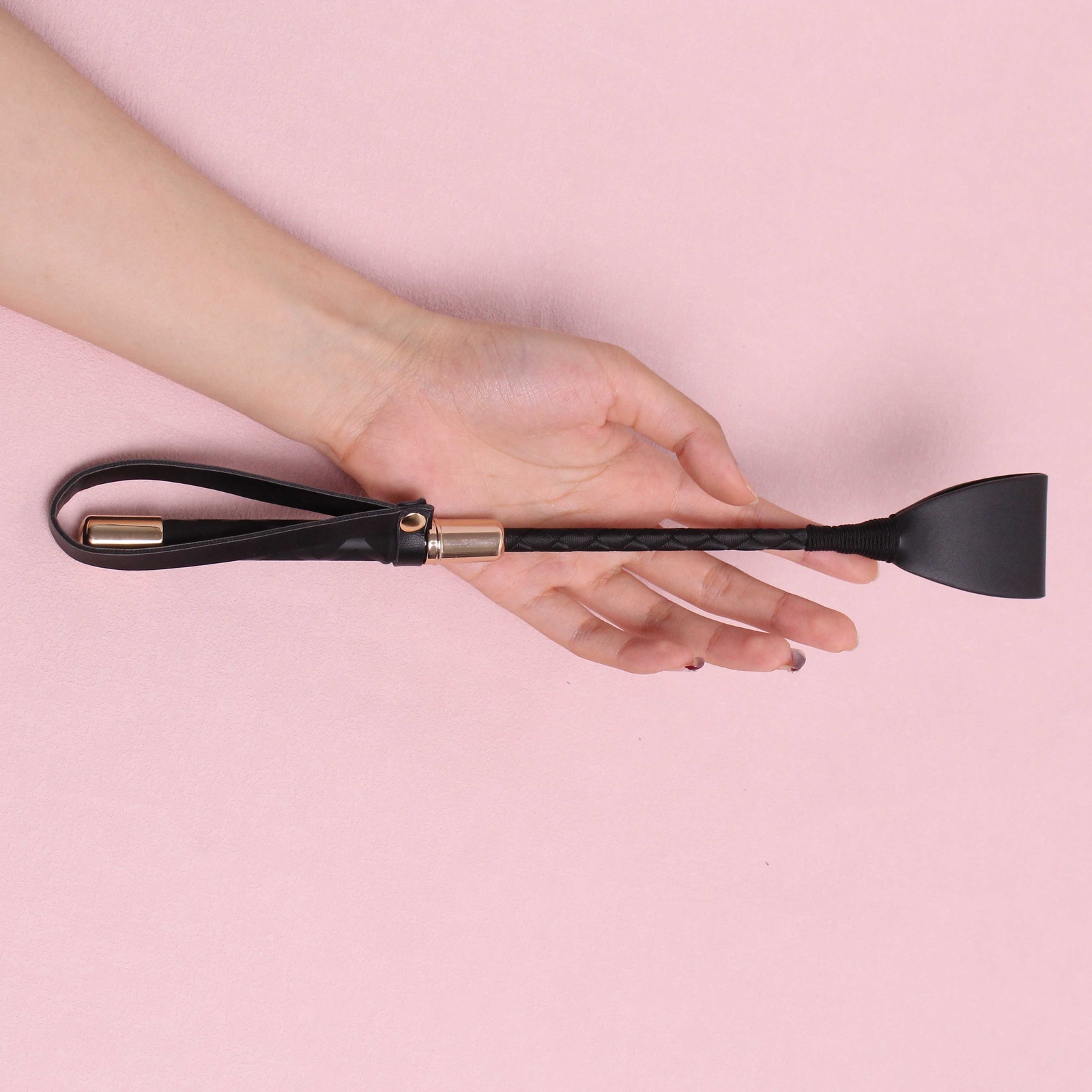 Short Riding Crop PU Leather Whip Flirt Flogger Slave BDSM Couple Games Roleplay