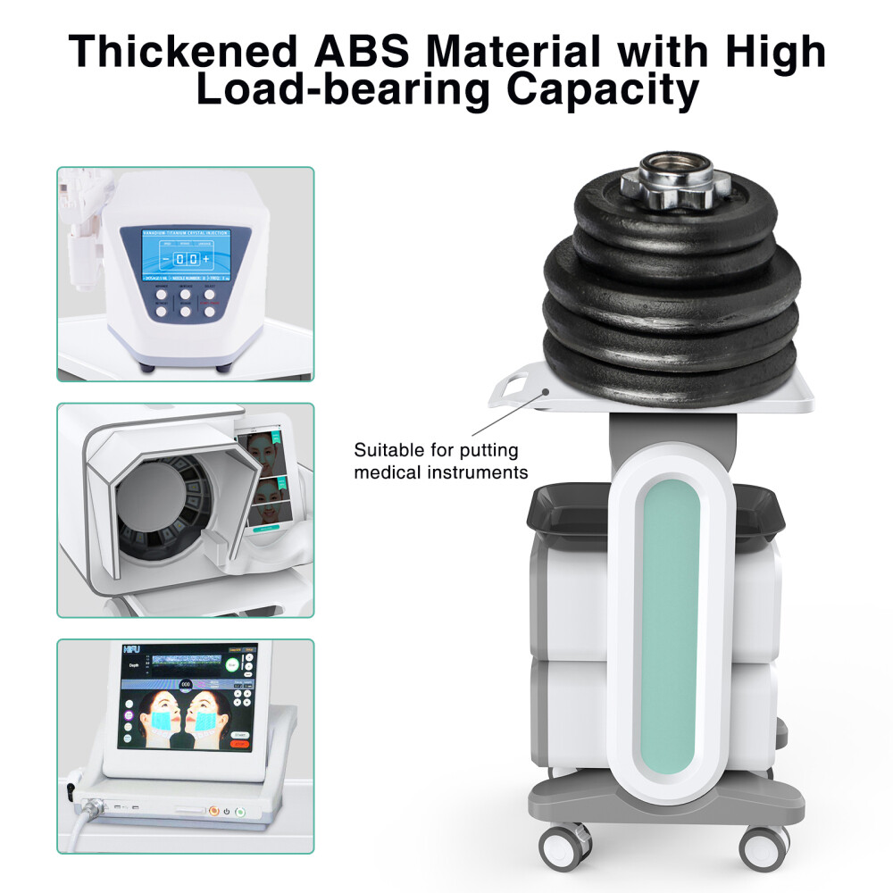 Mobile Medical Trolley, Ultrasound Imaging Scanner Vehicle Beauty Storage Cart