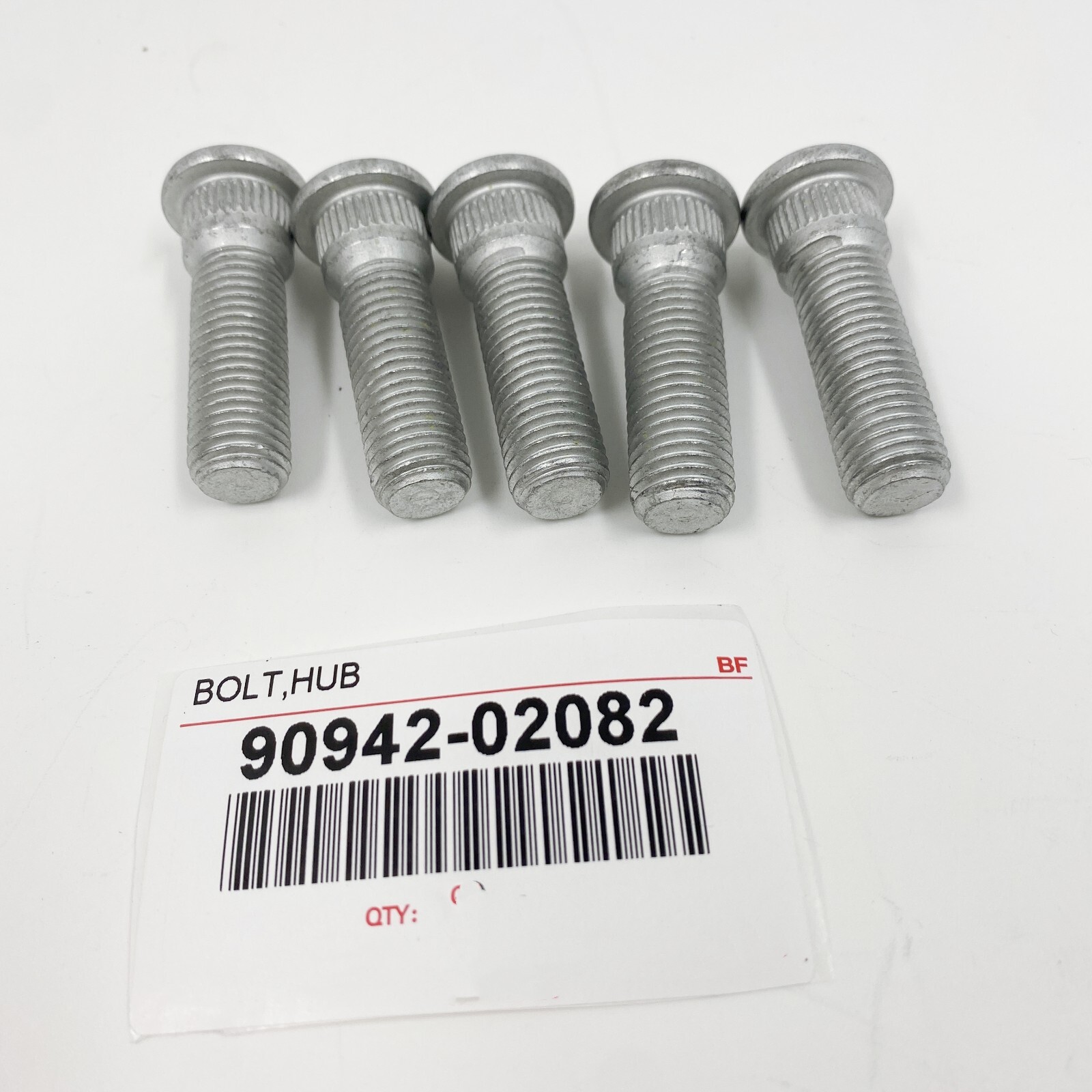 QTY 5 For Toyota Lexus Wheel Lug Stud Bolt Nut 90942-02082 / 90942-02049