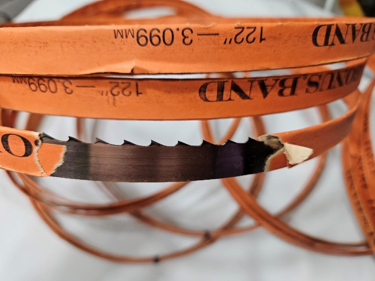 6 Pack - Meat Band Saw Blades 122 inch 4 TPI X 5/8 X .0239 USA Made