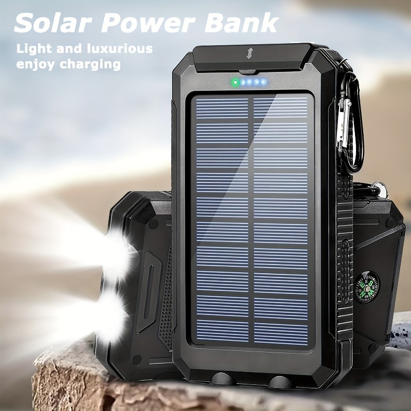2026 Super 40000000mAh Solar Power Bank Dual USB Portable Charger For Cell Phone