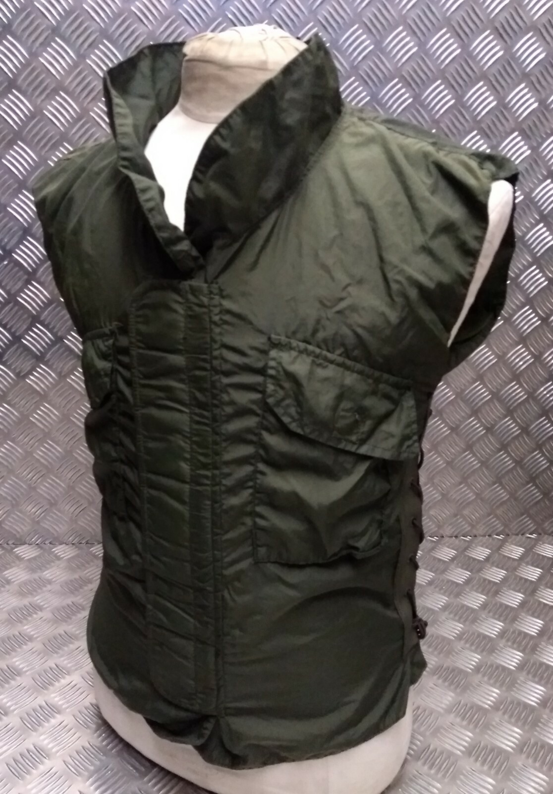 Genuine Military Issue 1980's IDF Flak Vest Cover Overdyed OD Green Airsoft