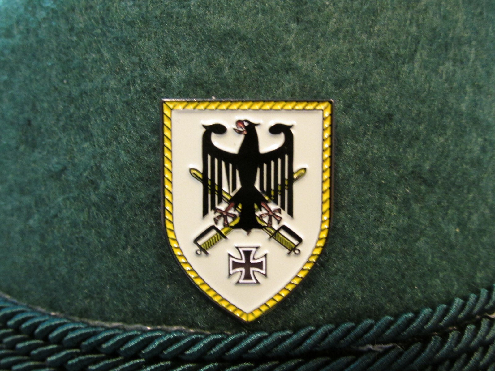 German Eagle with Iron Cross & Swords Military/Oktoberfest Hat Pin