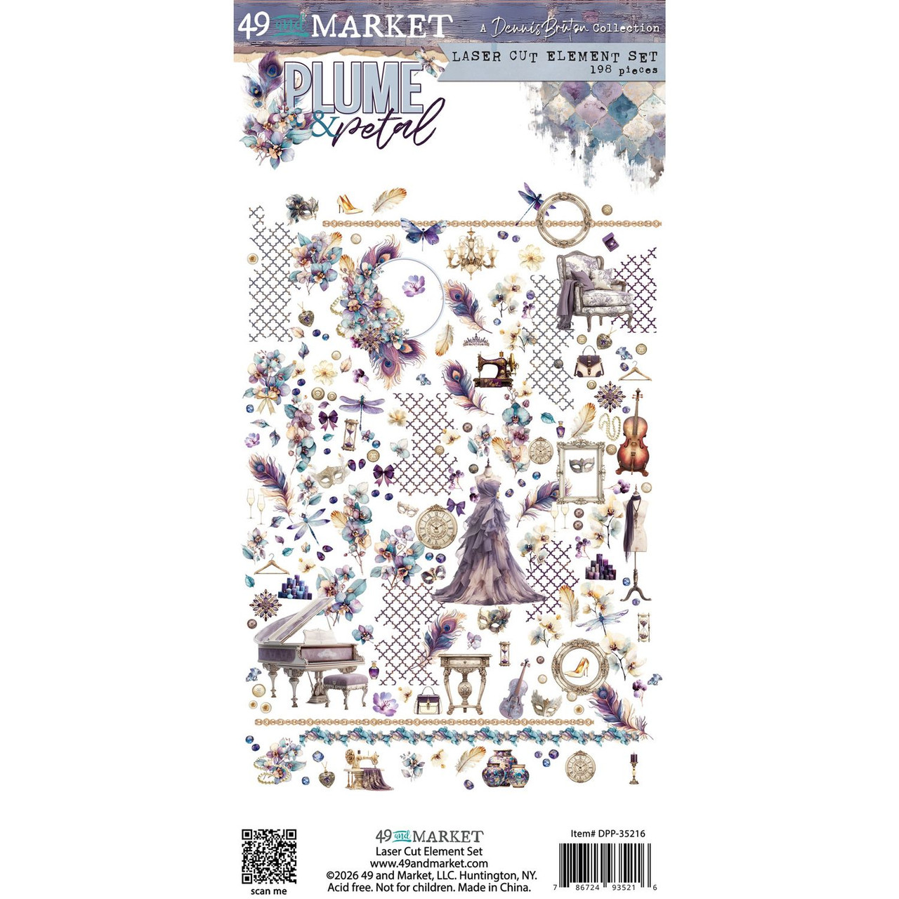 49 and Market - Plume & Petal Laser Cut Outs