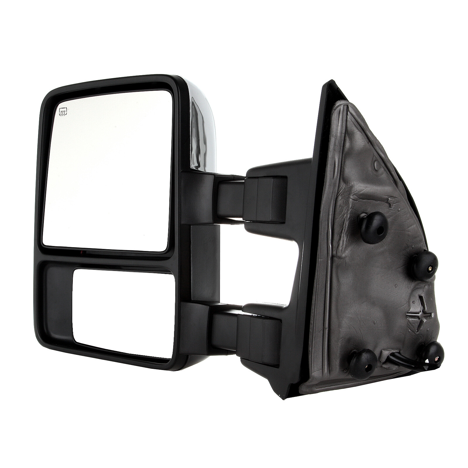 For 99-07 Ford F250-F550 Super Duty Chrome Tow Mirrors Power Heated Smoke Signal