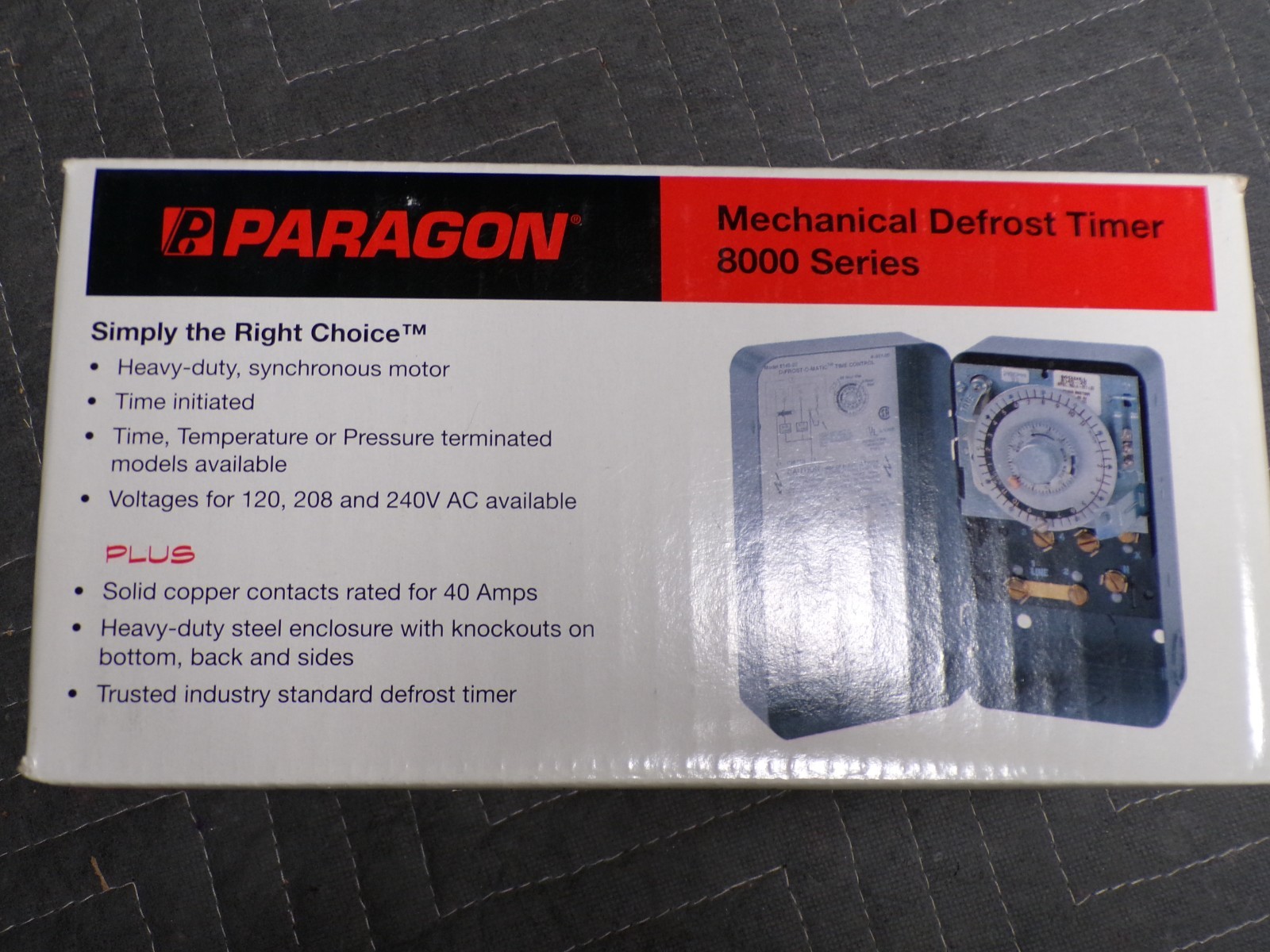 Paragon #8141-00 120 Volt Defrost Timer *NOS*