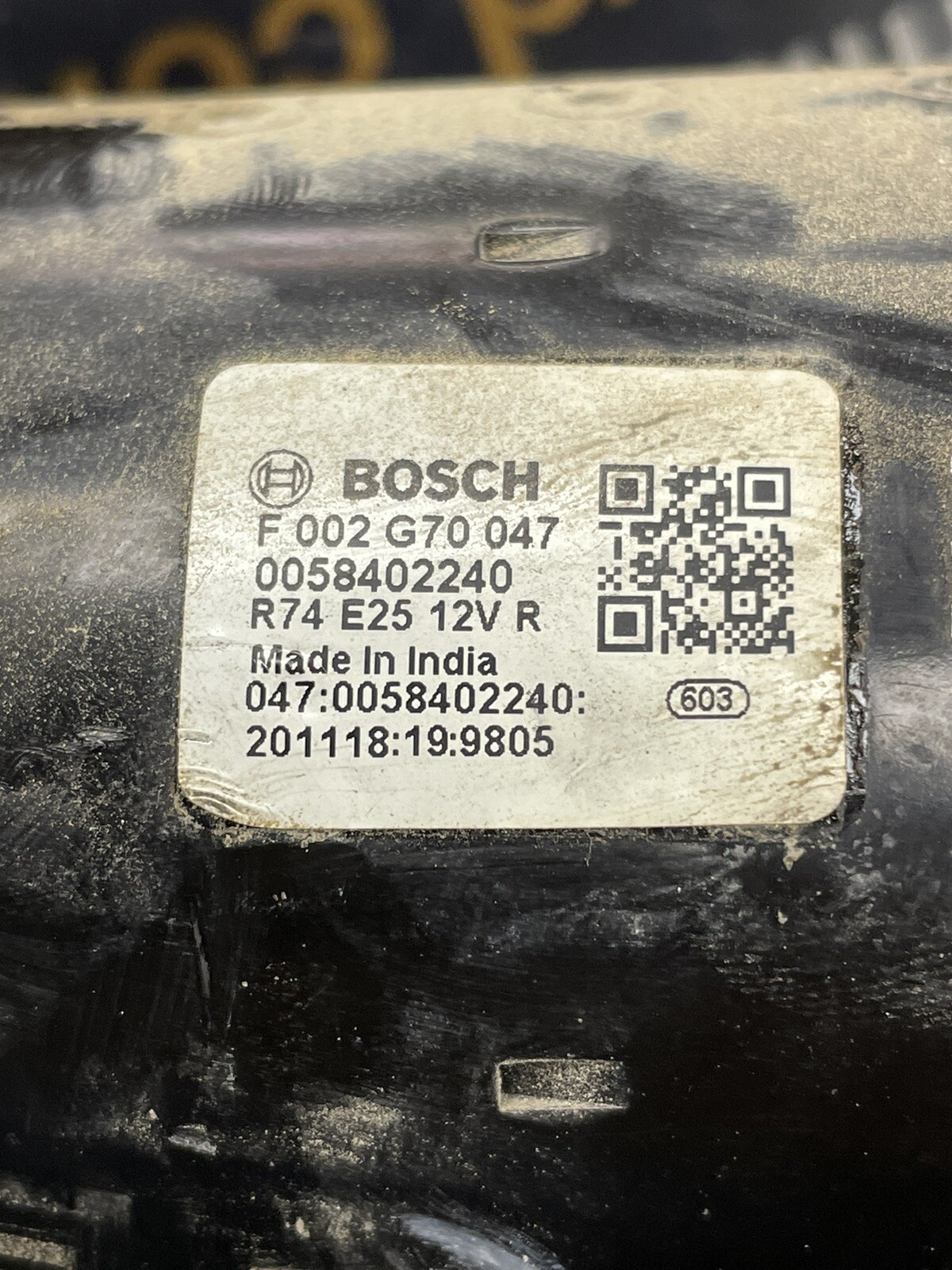 New Starter compatible with Bosch 12V, 9T, CW, PMGR Model #5000160374