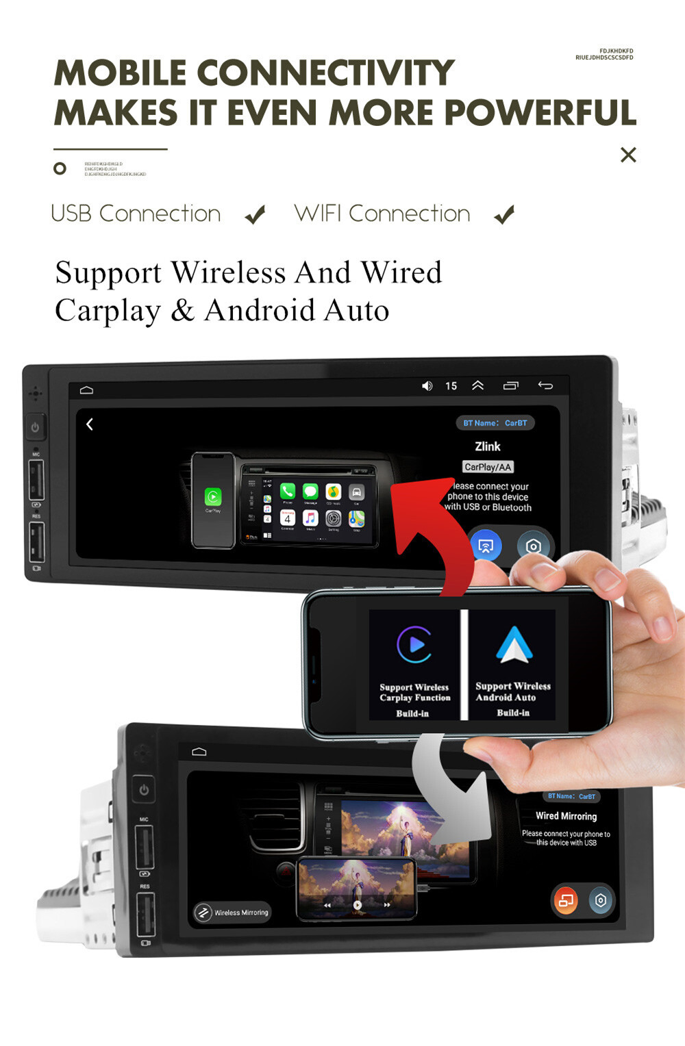 Touch Screen Fit For Dodge Caravan 1984-2000 Car Stereo Radio Player USB FM RDS