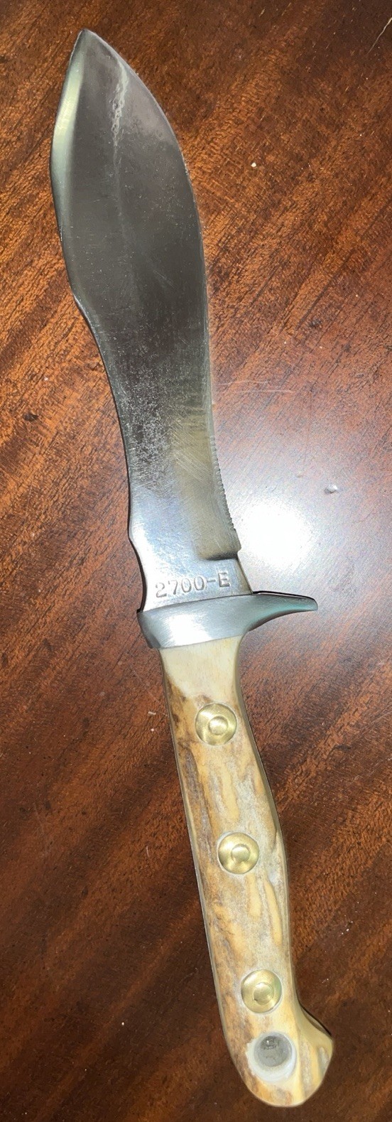 Olsen Knife Co. Elk-Hunter 2700-E hunting knife antler handle