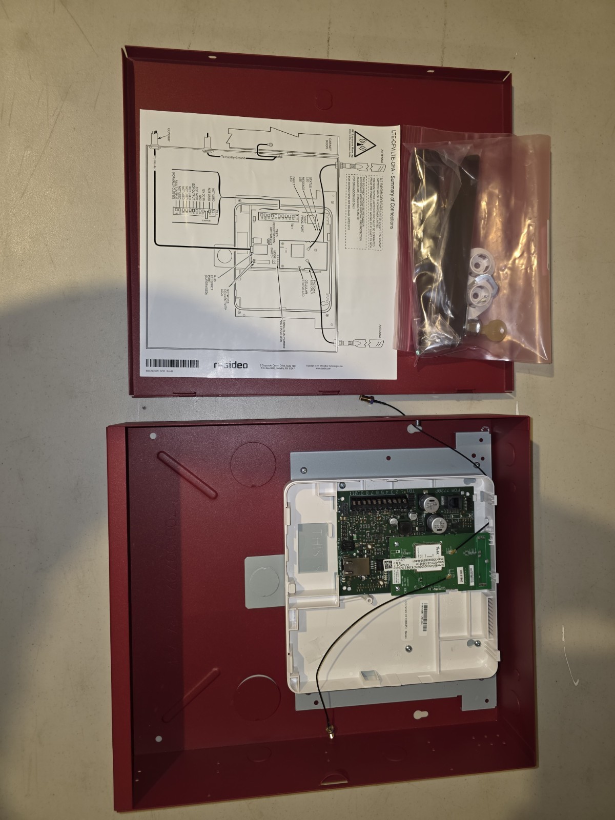 Honeywell LTE-CFV Commercial Fire Panel Internet and Cellular Communicator