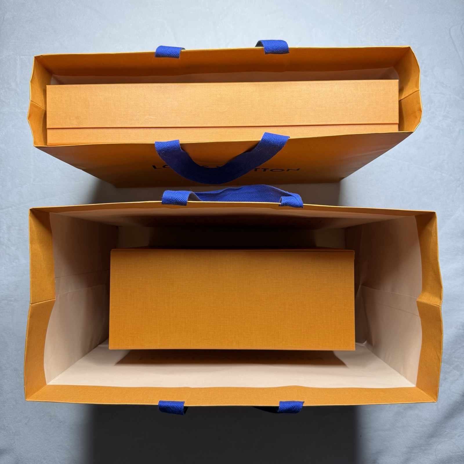 Authentic Louis Vuitton Empty Boxes 18.5”x14”x3 Gift Box & Shoe Box With Bags