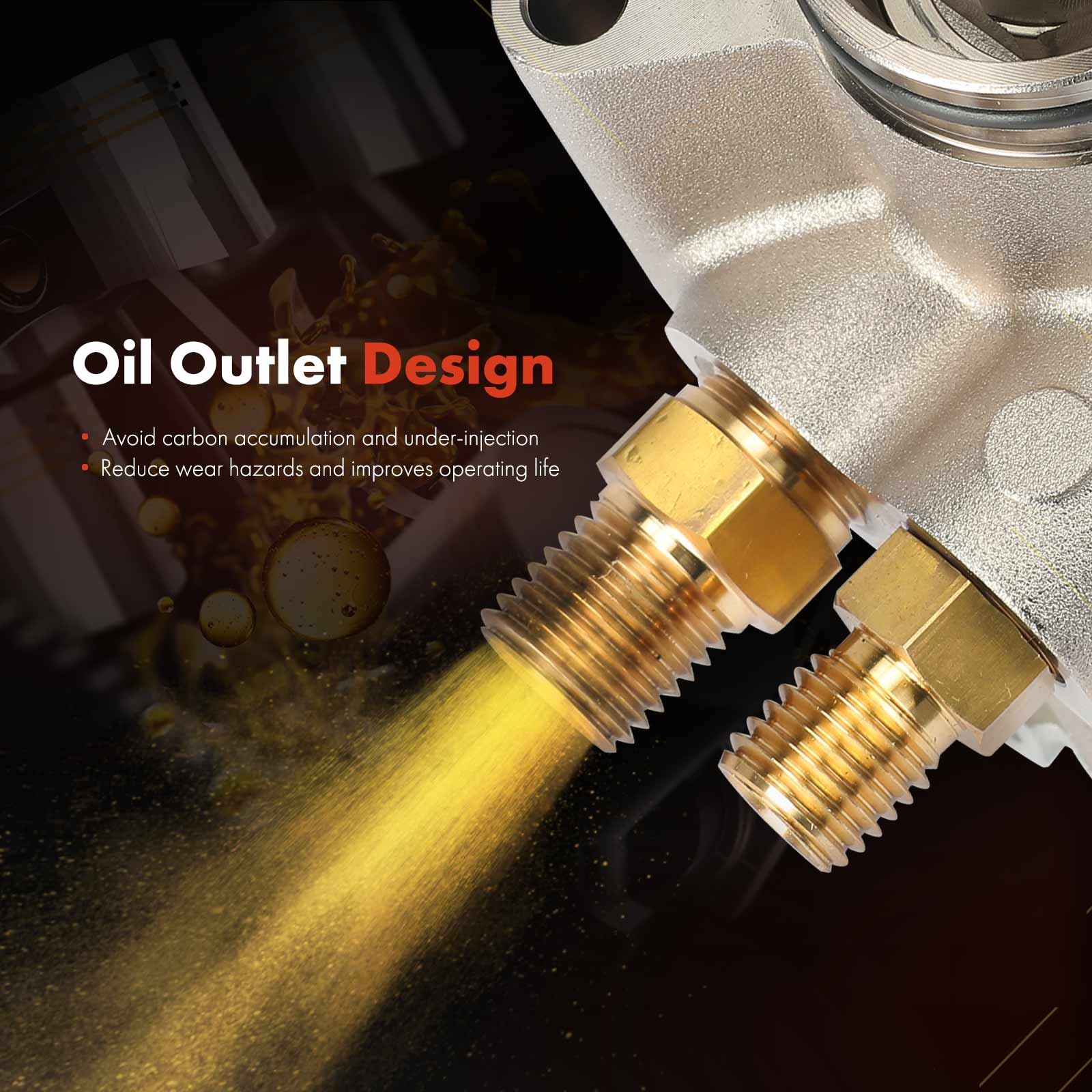 2x Left & Right Side High Pressure Fuel Pump for Audi Q7 RS4 Volkswagen Touareg