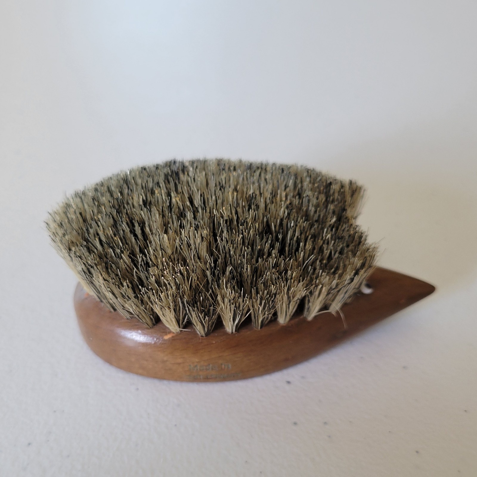 Vintage 60s Danish Teak Hedgehog Clothes Tabletop Crumb Brush MCM Shoe Cleaner