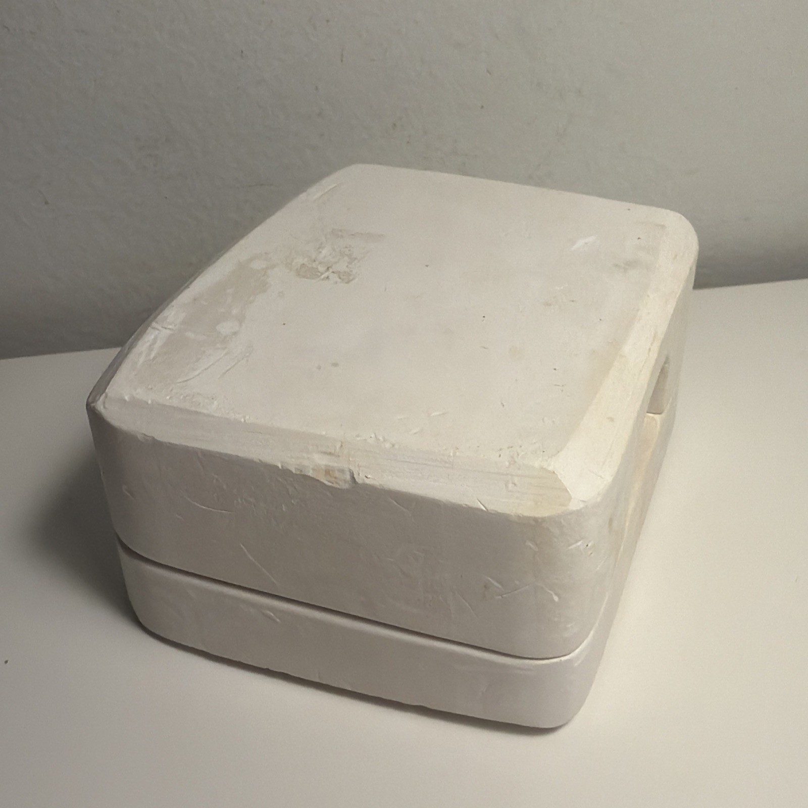 Vintage Ceramic Open Book Clay Pottery Mold X186 Slip Cast Plaster 4" Wide CIN