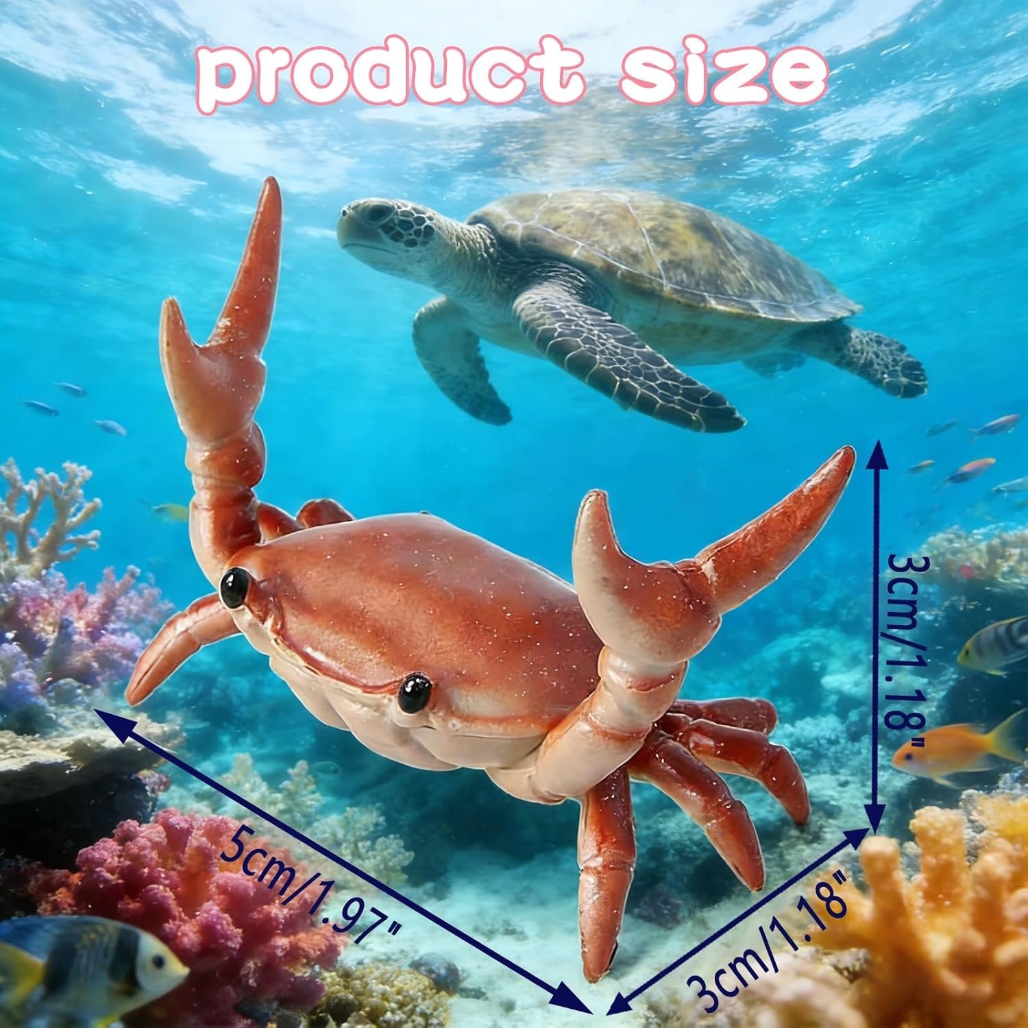 4PCS Whimsical Crab Pen Holders - Cute Desk Organizers for Creative Spaces