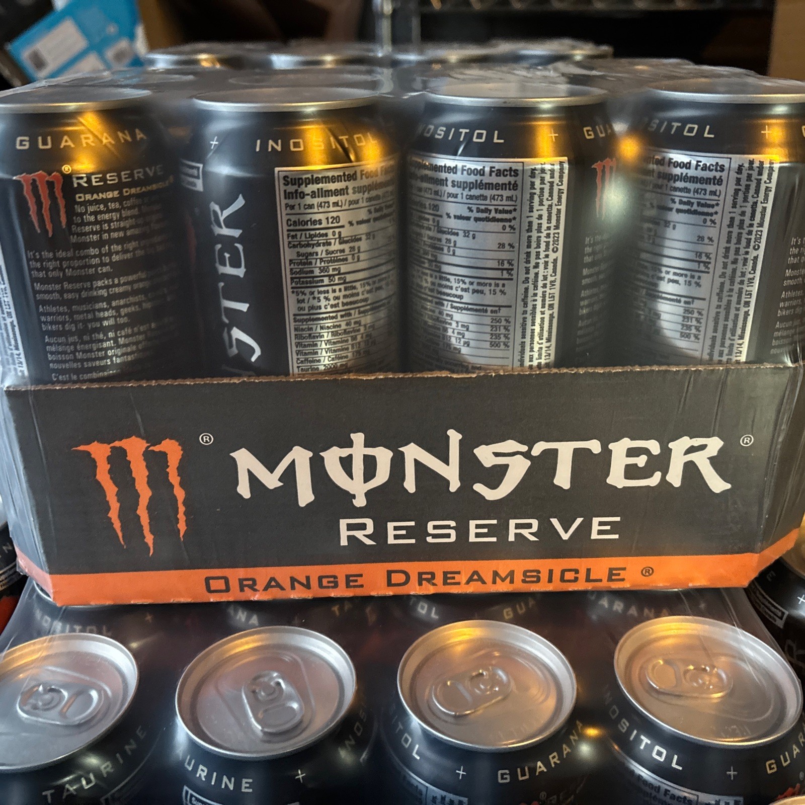 Monster Energy Reserve Orange Dreamsicle, 16 Oz, Pack Of 12 Discontinued Design