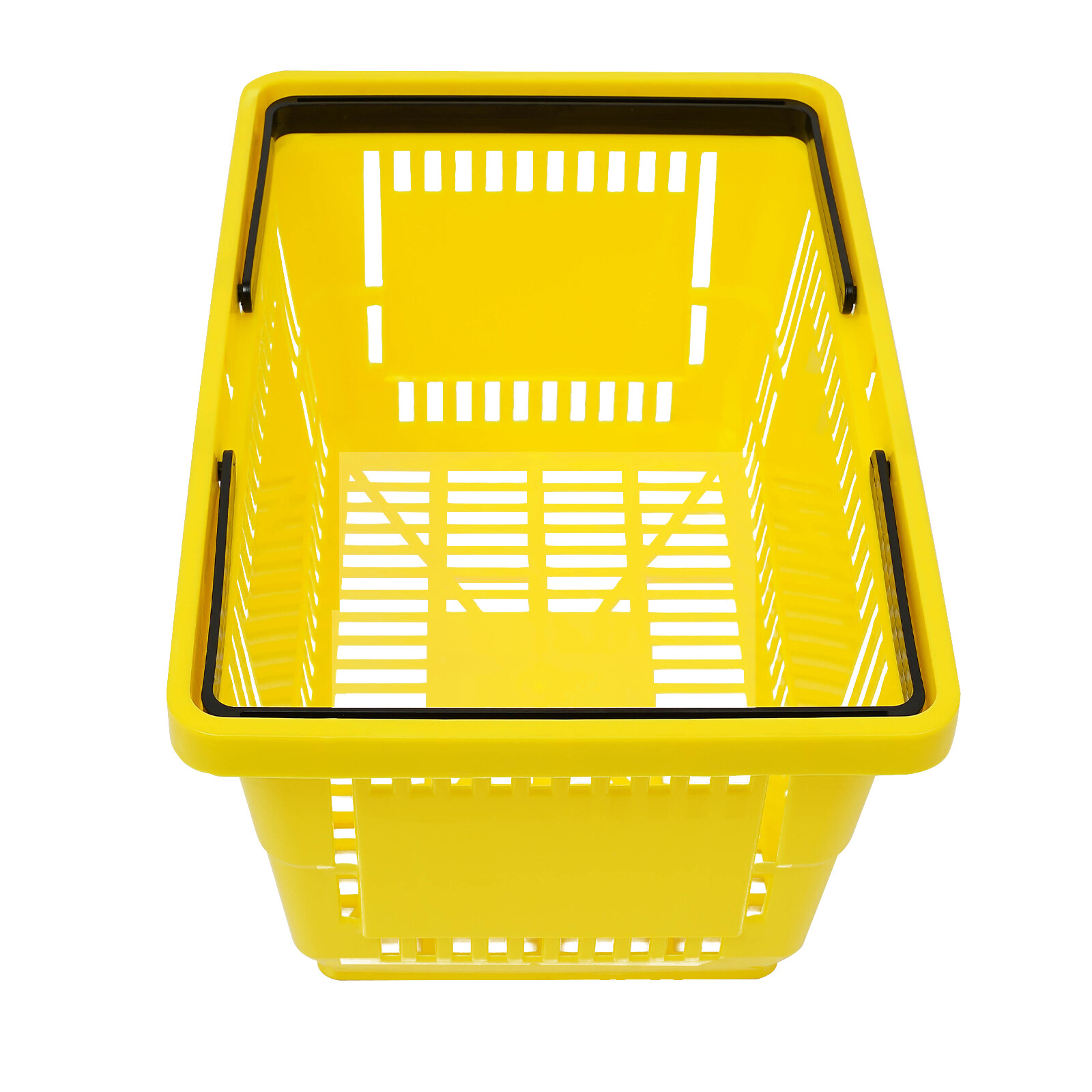 12PCS Shopping Baskets Retail Merchandise Supermarket Handles 28L