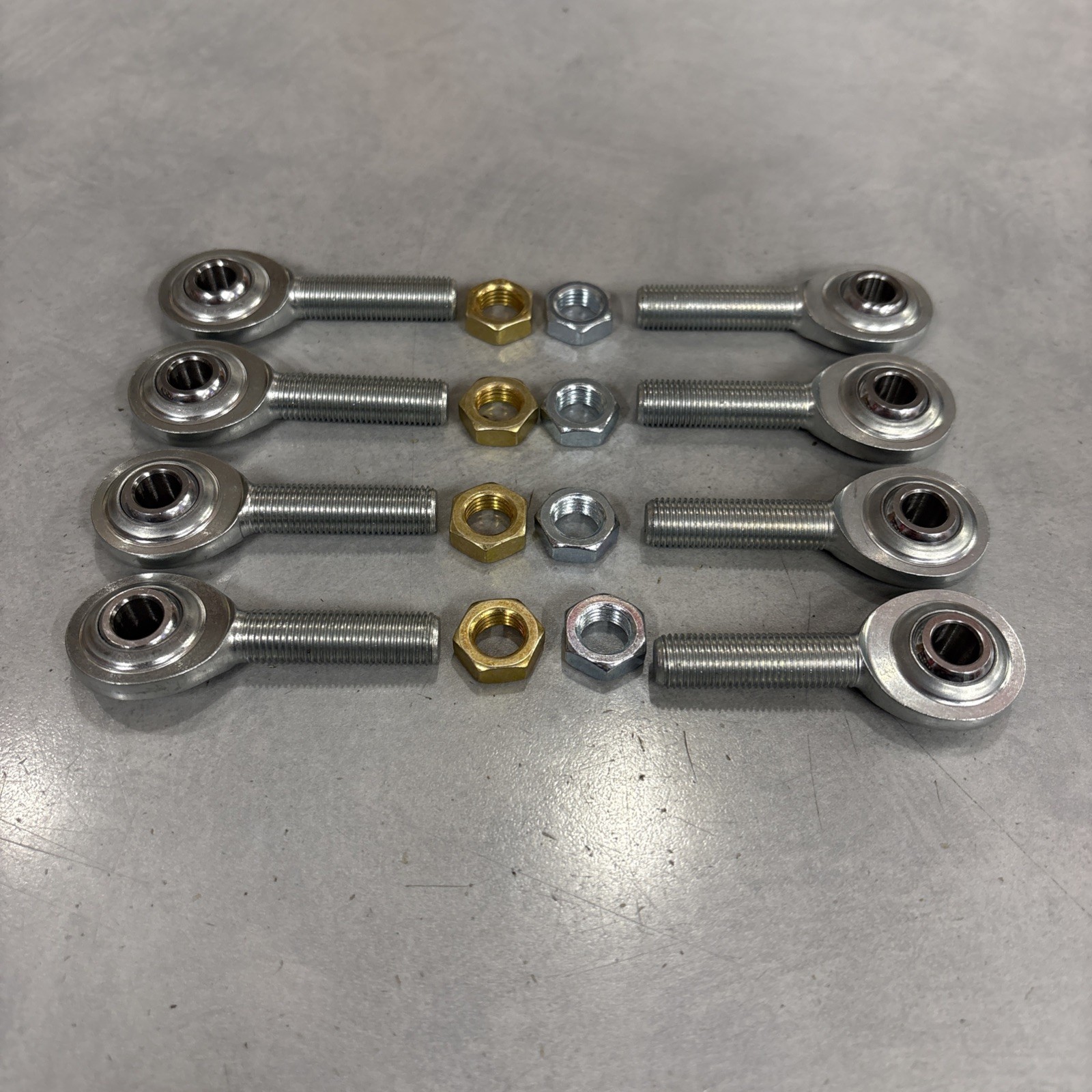 Quarter Midget 5/16" x 3/8" Rod End with Jam Nut- QA1 CMR5-6 & CML5-6- Set of 8