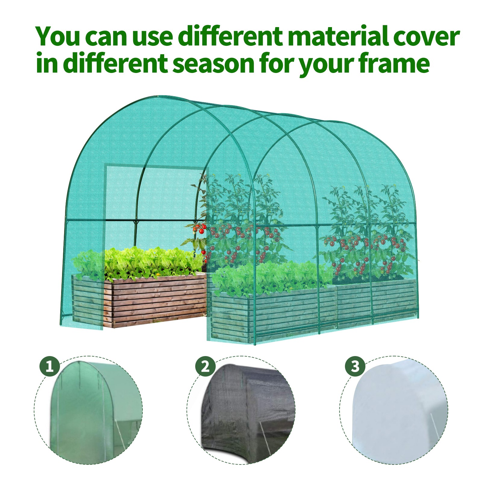 Large Size Steel Garden Arch Rose Arbor Climbing Plant Grape Support Frame Yard