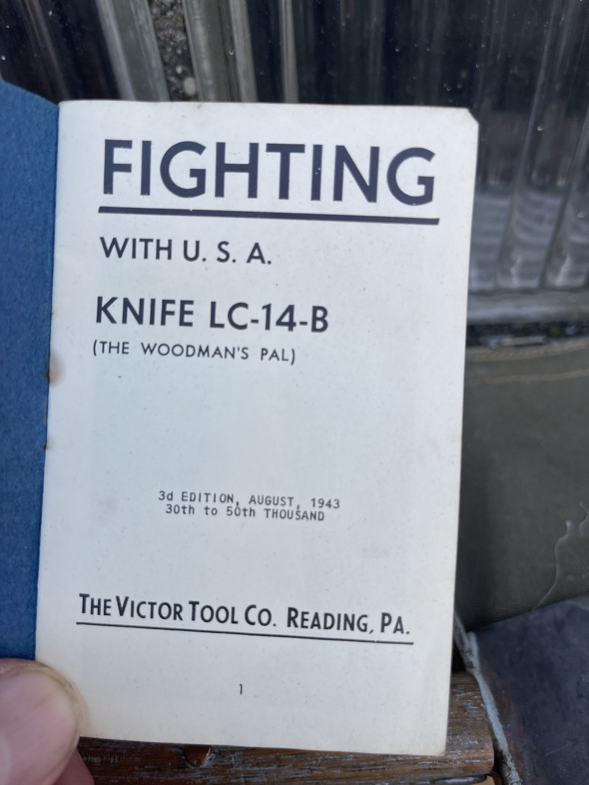 Vtg US WWII LC14-B Woodmans Pal 280 Knife Sheath & 2 Manuals WW2 Fighting Knife