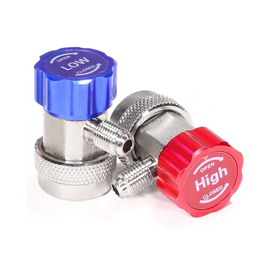 Manifold Gauge set Combo 4 CFM Air Vacuum Pump HVAC + R134A Kit AC A/C