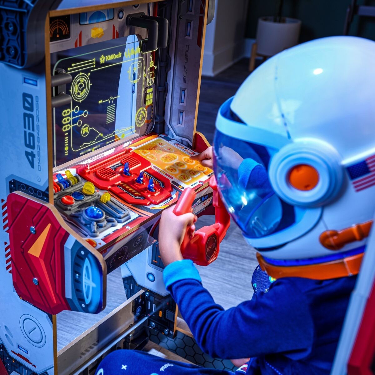 KidKraft Ultimate Spaceship Wooden Pretend Play Set with Lights Sounds