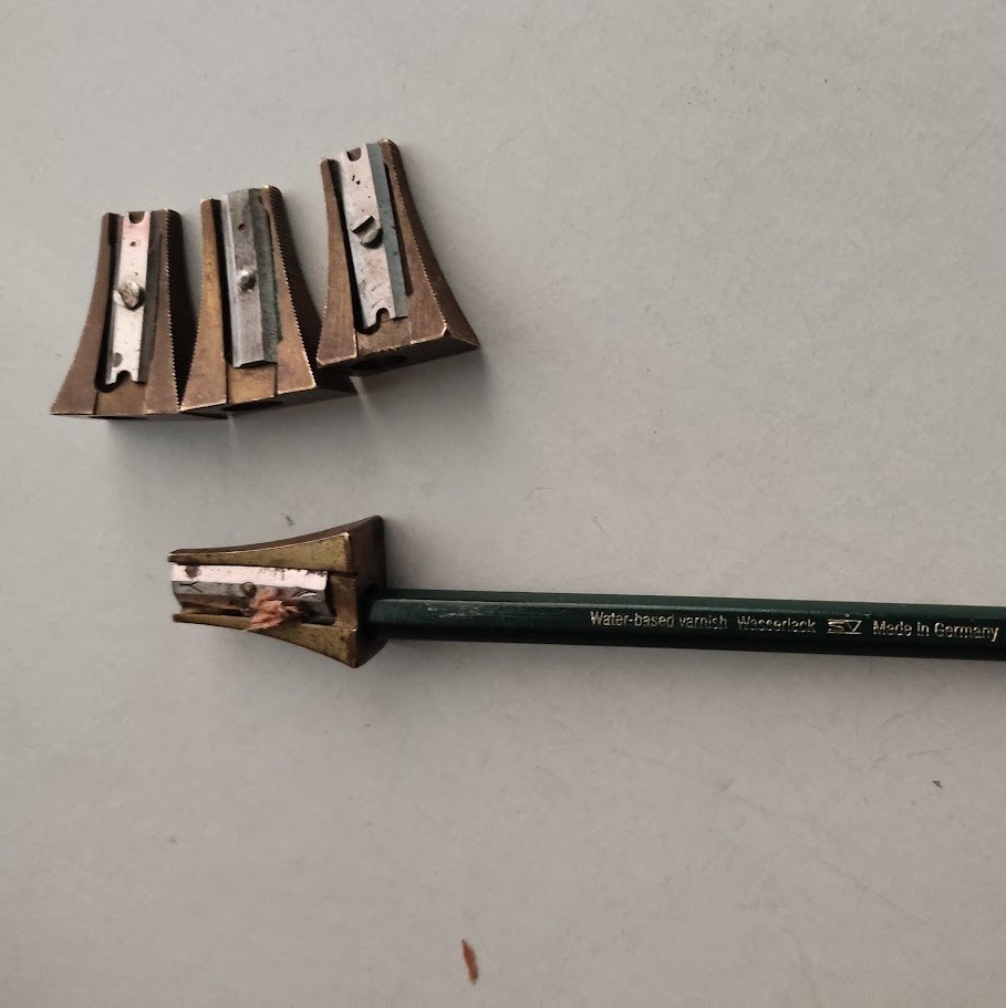 Lot of 4 Vintage German Pencil Sharpener A. W. Faber-Castell Janus Germany