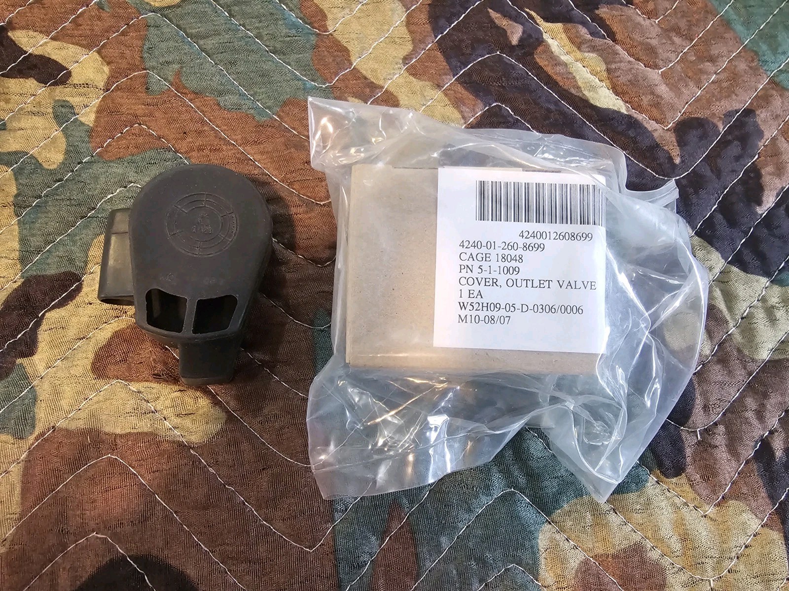 USGI M40 Gas Mask New Replacement Parts - Outlet Valve Cover -  4240-01-260-8699