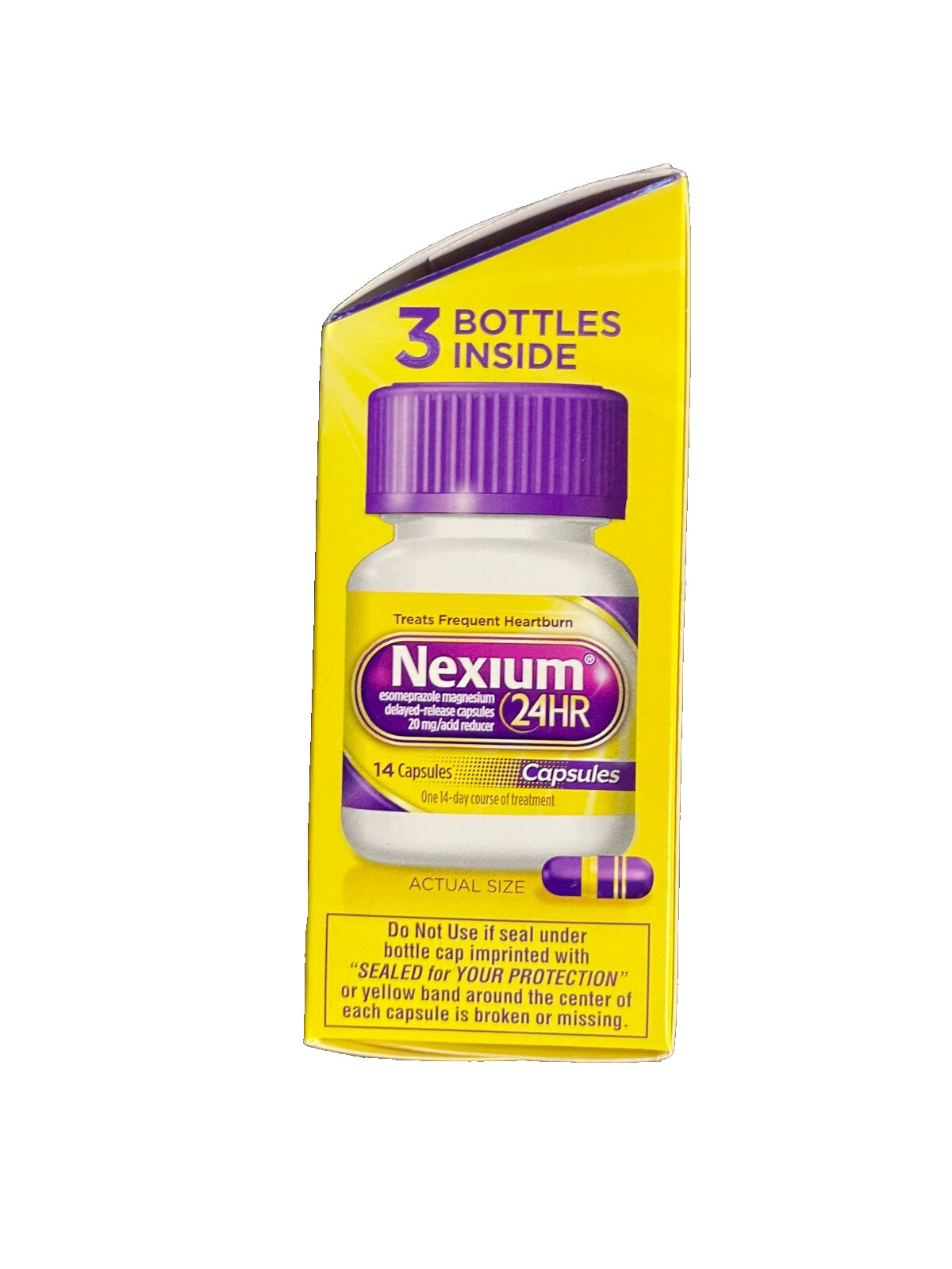 Nexium 24HR Acid Reducer Capsules for Heartburn Relief 5 Boxes 42 Count per box