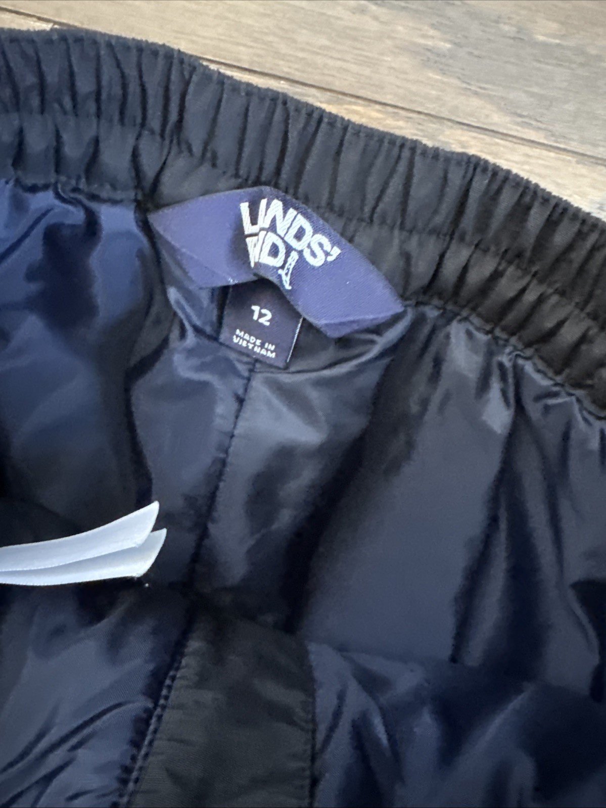 Lands End Snow Board pants Girls 12 black Fleece water proof lined Snow ski