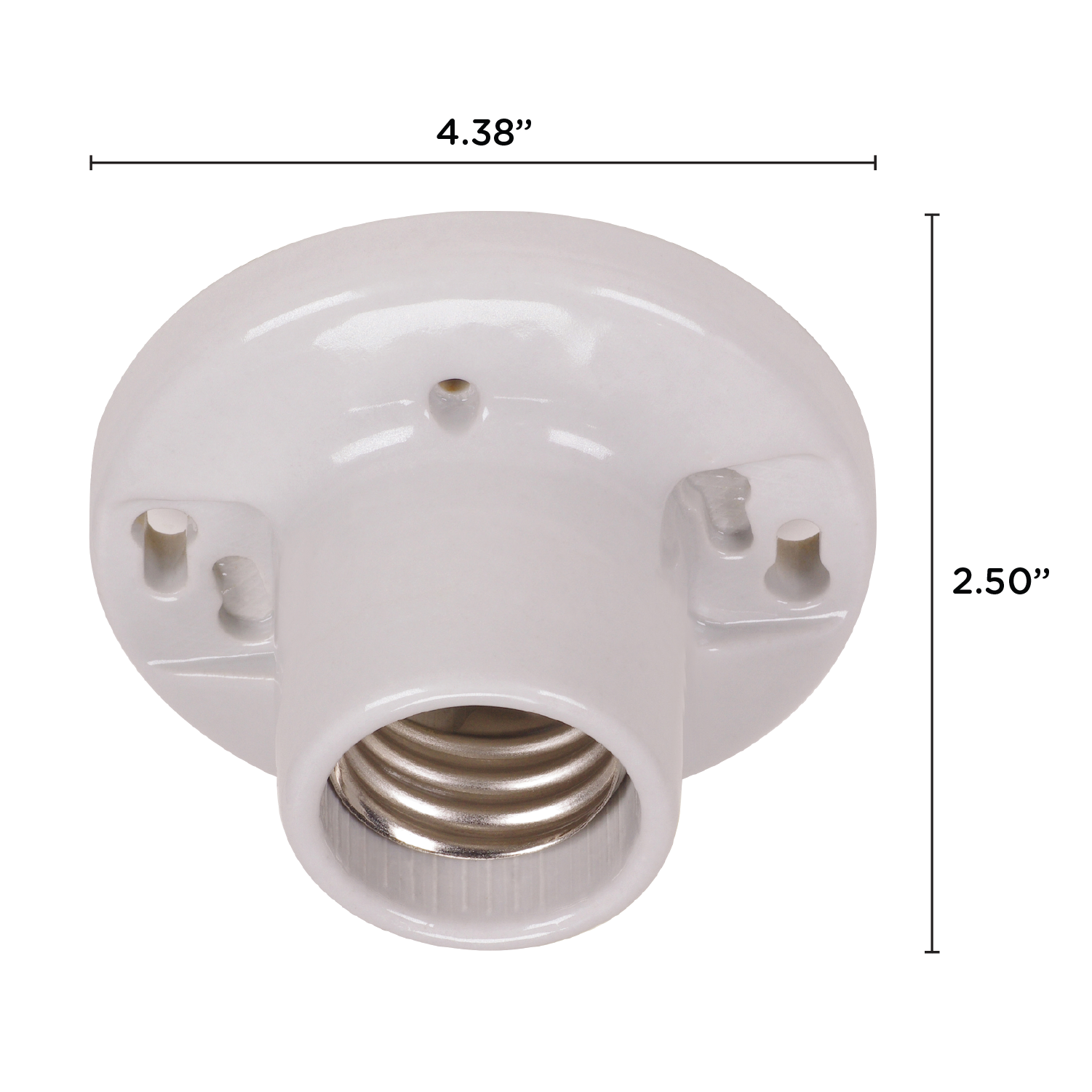Satco 90-483 White Keyless Porcelain Mogul E39 Base LAMP HOLDER Receptacle