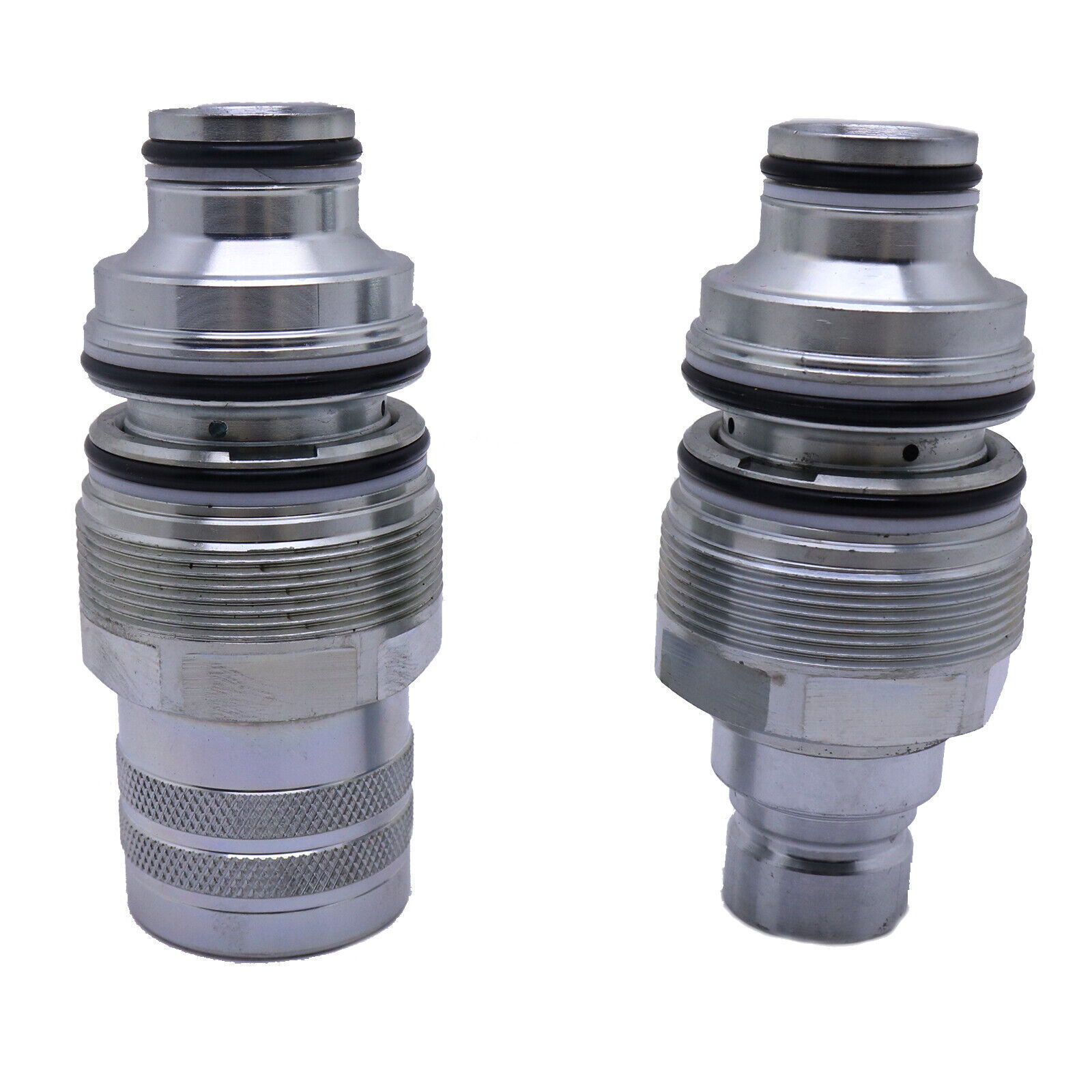 Male & Female Flat Face Coupler Kit for Bobcat 753 863 A220 A300 S205 S220 S250