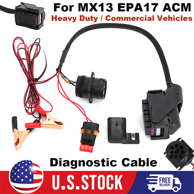 Diagnostic Cable For Paccar MX13 EPA17 ACM and Heavy Duty / Commercial Vehicles