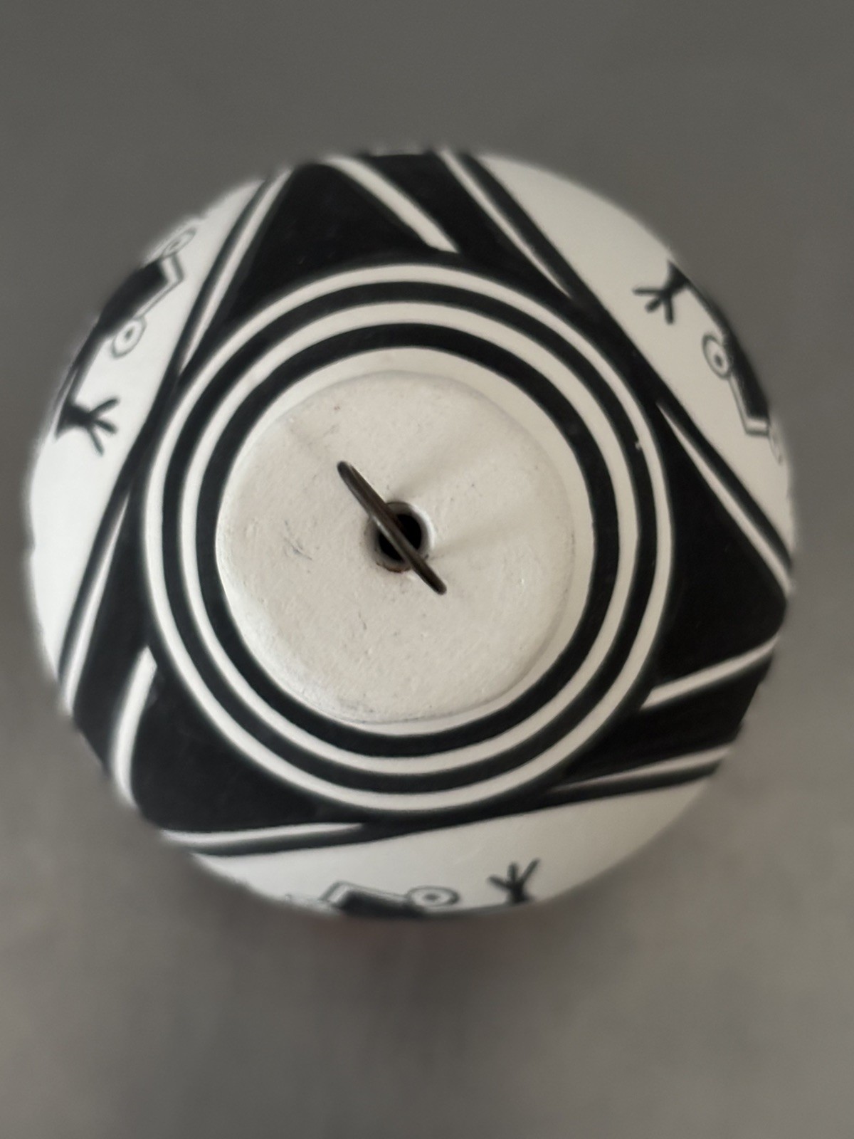 Signed Kimo DeCora Isleta Pueblo Pottery 3” Ornament Southwest Frog FREE SHIP