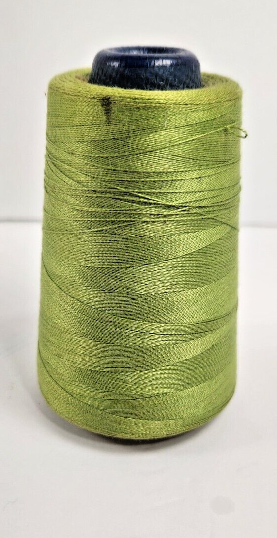 ROBISON ANTON TEXTILE CO. MERCERIZED & GASSED AVACADO 1223 FAST DYE VTG SERGER