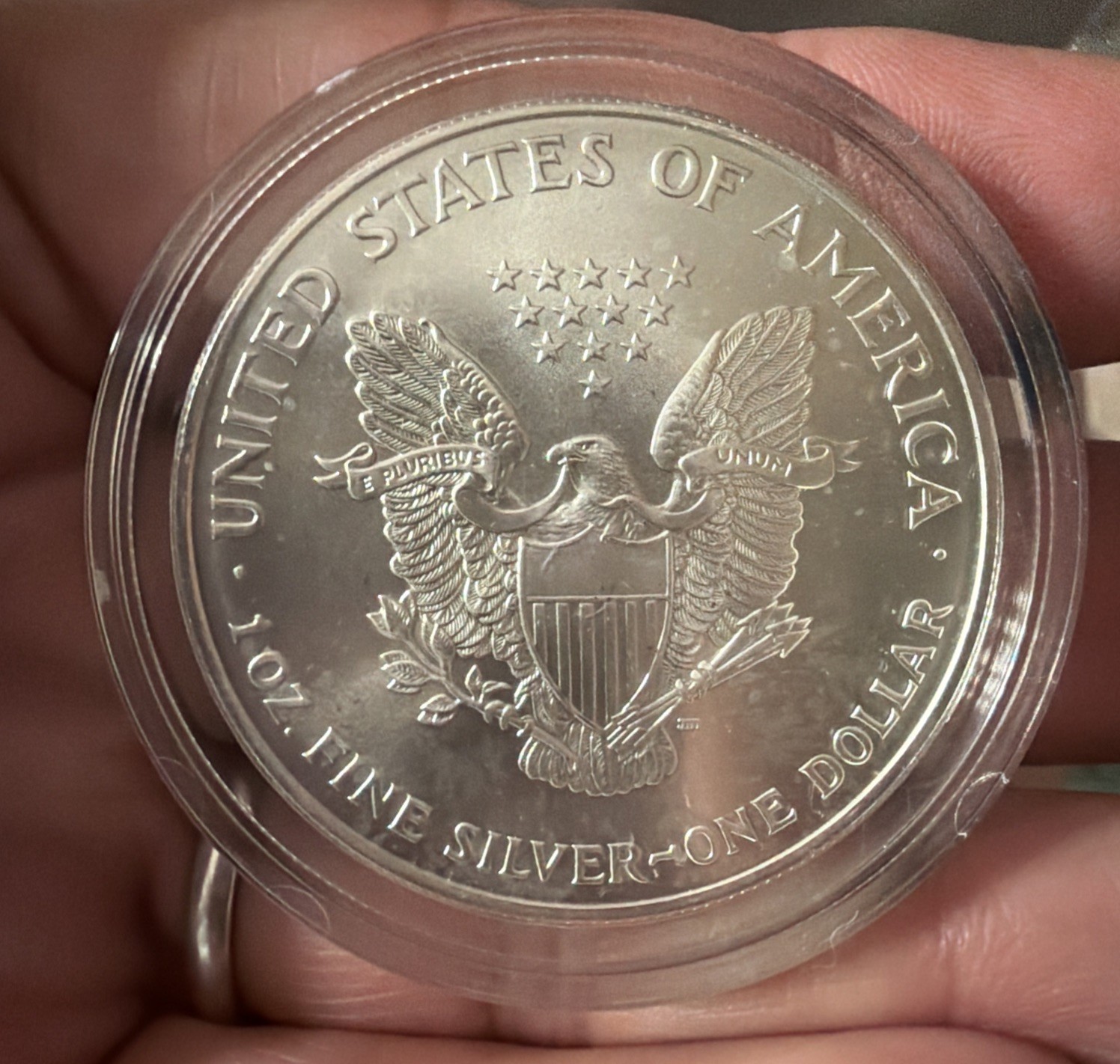 1999 American Eagle Walking Liberty Colorized 1 Oz Fine Silver One Dollar.