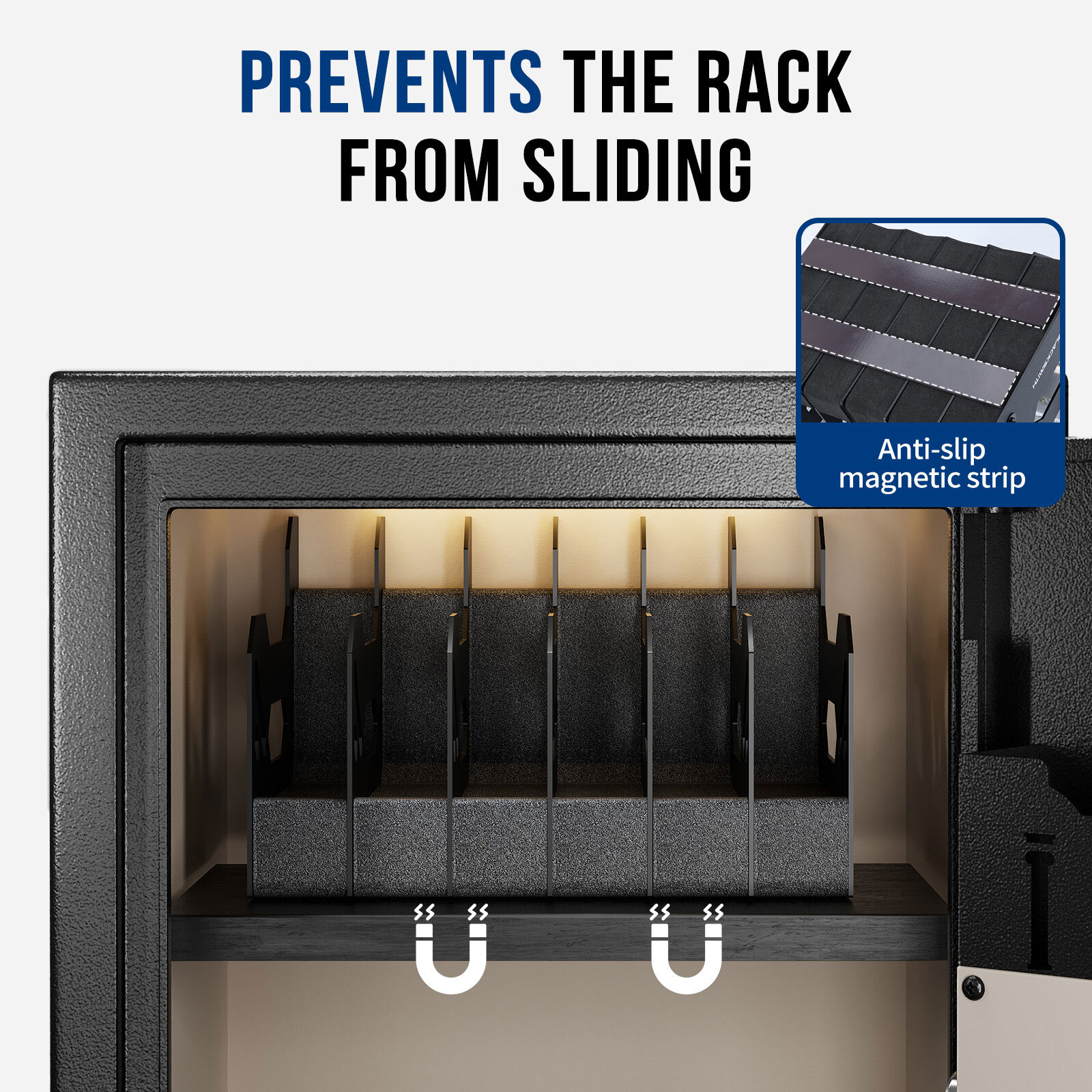 Gun Rack for Pistol Soft Foam Pistol Holder for Gun Safe Handgun Stand Organizer