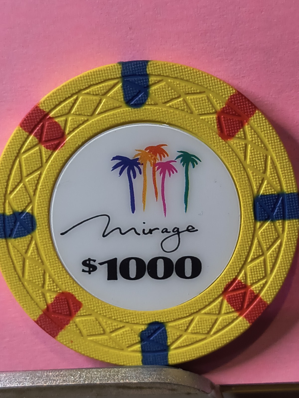 $1,000 Mirage Commemorative Chip. Excellent Condition.
