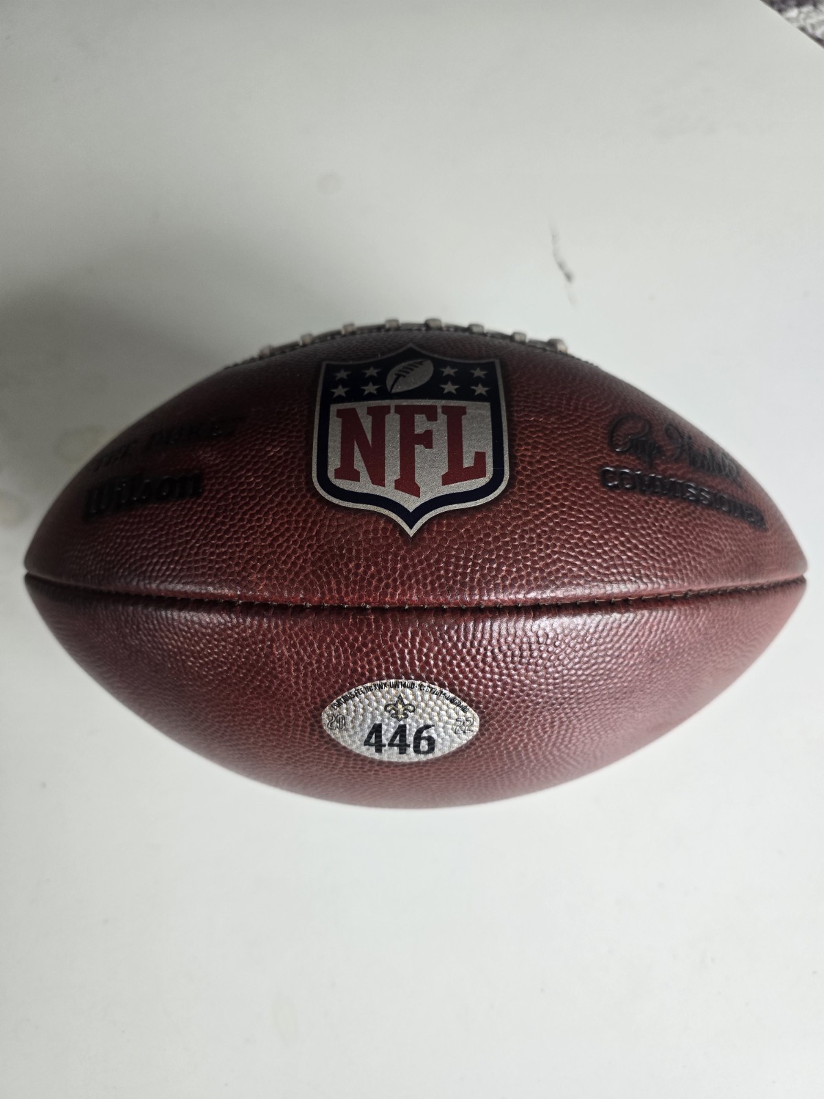 Wilson NFL 2022 Saints Game Used Football  #446