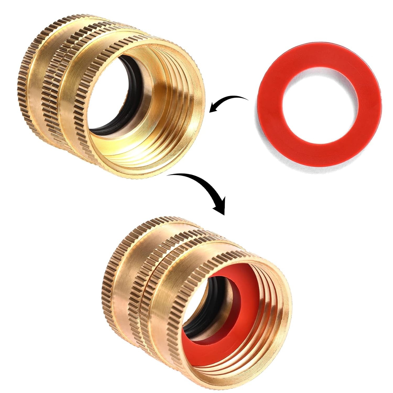 40 Pieces Garden Hose Washers Rubber Washers Seals, Fit All Standard 3/4" Garden