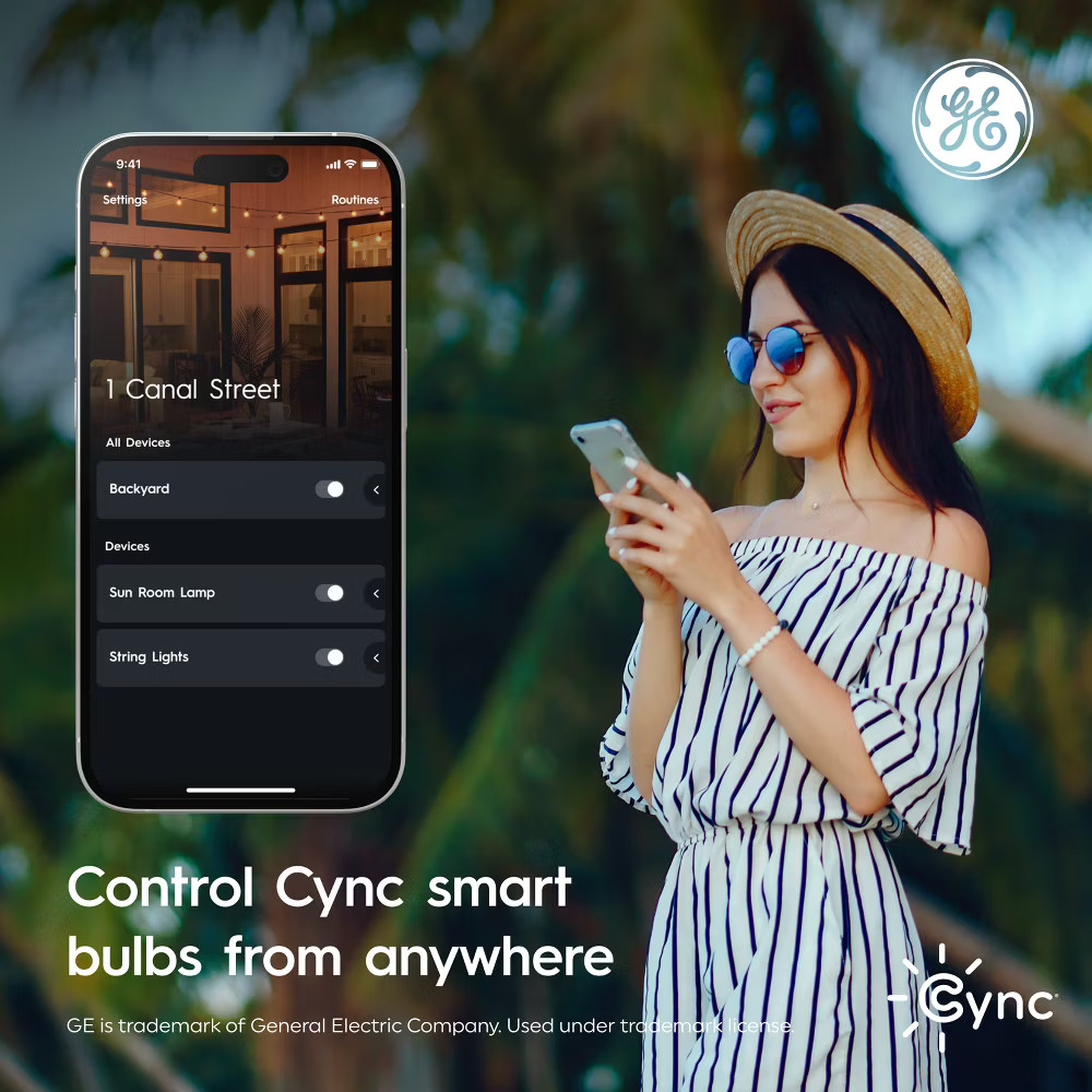 GE 4pk Cync Direct Connect Full Color A19