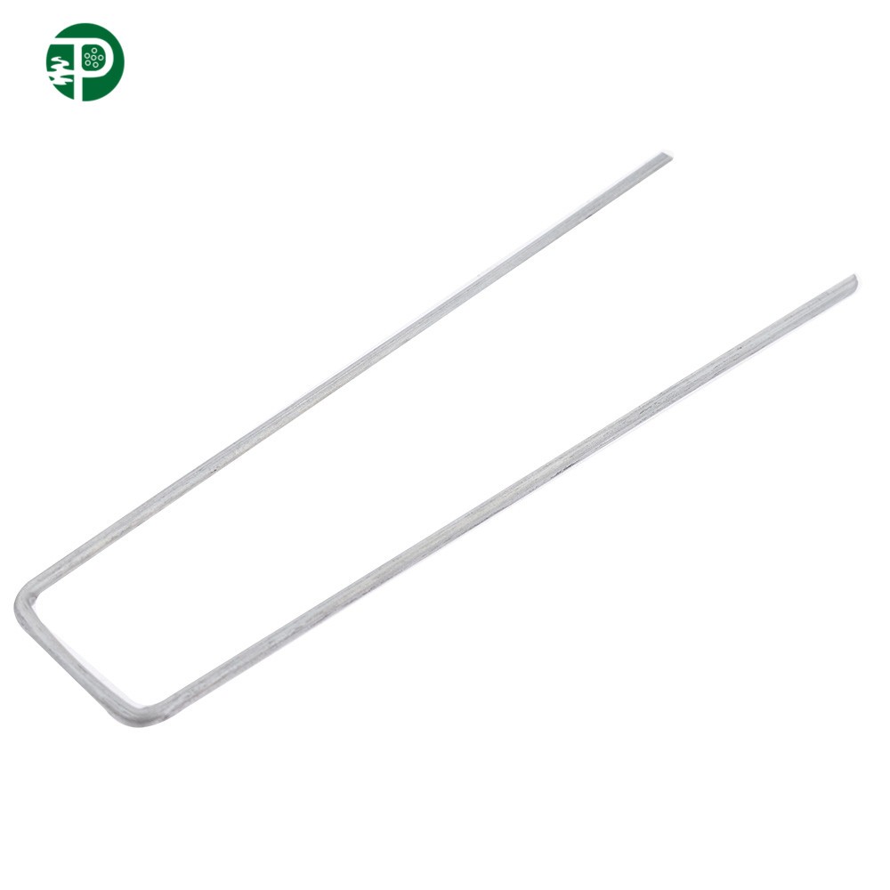 6" Landscape Staples Garden Stakes 11 Gauge Galvanized Sod Staples 500 Pack